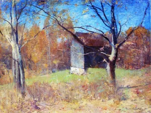 Behind the Artist's Studio by Emil Carlsen Oil Painting