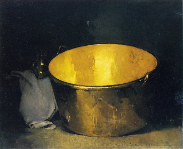 Brass and Copper by Emil Carlsen - Hand-Painted Oil Painting Reproduction