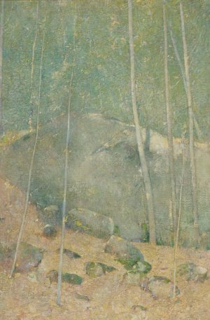 In The Maine Woods by Emil Carlsen Oil Painting