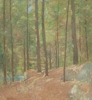 In the Pine Woods by Emil Carlsen Oil Painting