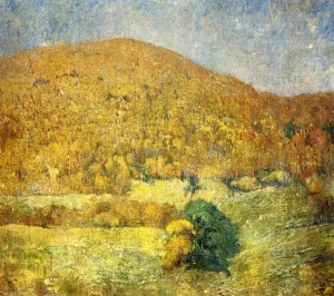 Landscape, Orange Mountain Oil painting by Emil Carlsen