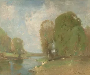 Meadow Brook by Emil Carlsen Oil Painting
