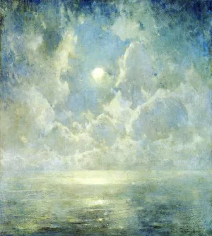 Moonlight on the Kattegat by Emil Carlsen - Oil Painting Reproduction