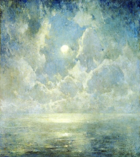 Main Product Photo of Moonlight on the Kattegat Painting by Emil Carlsen