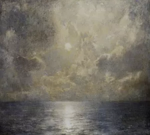 Moonlit Seascape Oil painting by Emil Carlsen