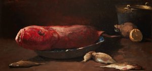 Still Life with Fish by Emil Carlsen Oil Painting