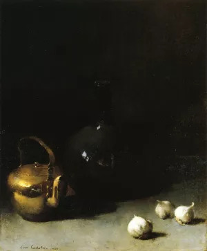 Still Life with Garlic by Emil Carlsen Oil Painting