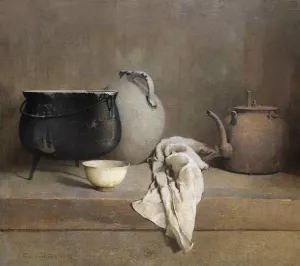 Study in Grey by Emil Carlsen Oil Painting