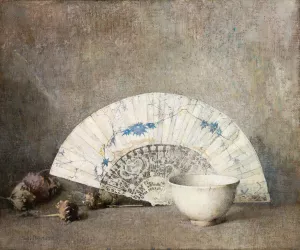 The Fan by Emil Carlsen Oil Painting