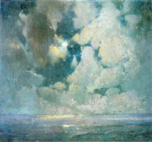The Ocean at Sunrise by Emil Carlsen Oil Painting