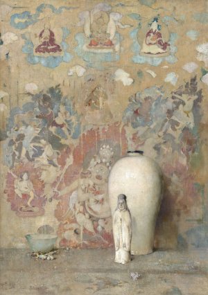 The Picture from Thibet by Emil Carlsen Oil Painting