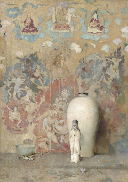 The Picture from Thibet  by Emil Carlsen - Hand-Painted Oil Painting Reproduction