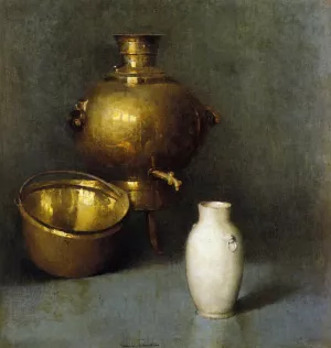 The Samovar by Emil Carlsen Oil Painting