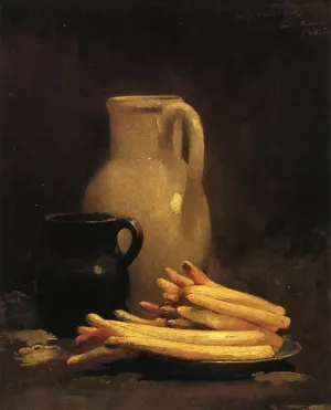 White Asparagus by Emil Carlsen Oil Painting