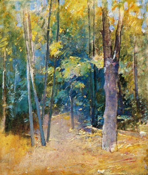 Wooded Interior by Emil Carlsen - Hand-Painted Oil Painting Reproduction