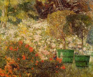 A Corner of My Garden by Emil Claus Oil Painting