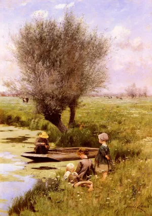 Afternoon Along The River painting by Emil Claus