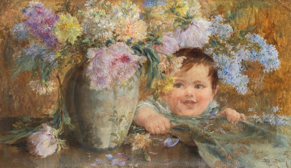 Main Product Photo of Die kleine Neugierdsnase Painting by Emil Czech