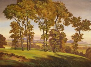 Landschaft mit Baumen by Emil Ernst Heinsdorff Oil Painting