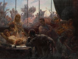 The poet's dream by Emil Holarek Oil Painting