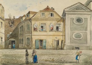 Das Scharfrichterhaus in Wien Oil painting by Emil Hutter