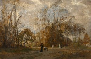 Aus dem Prater by Emil Jakob Schindler Oil Painting