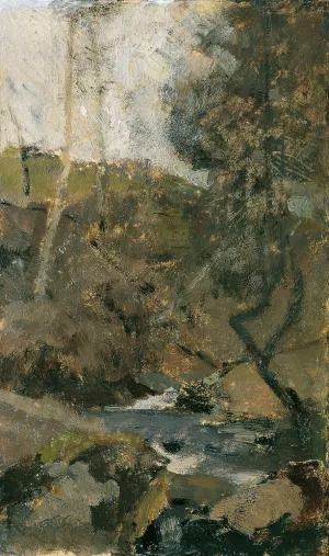 Bach im Wienerwald by Emil Jakob Schindler Oil Painting