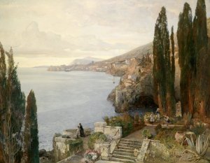 Blick auf Ragusa by Emil Jakob Schindler Oil Painting