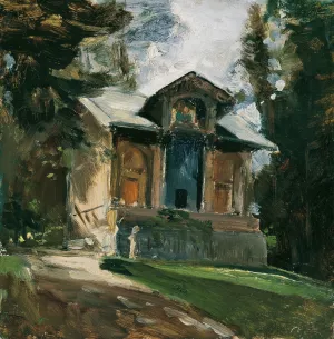 Das Atelier des Malers Heinrich von Angeli in der Reichenau by Emil Jakob Schindler Oil Painting