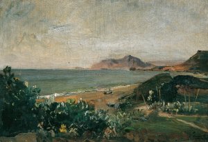 Das Ionische Meer bei Korfu by Emil Jakob Schindler Oil Painting