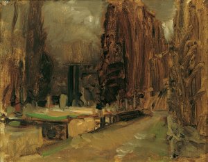Der Friedhof bei Gravosa bei Ragusa by Emil Jakob Schindler Oil Painting