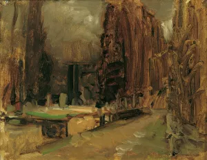 Der Friedhof bei Gravosa bei Ragusa by Emil Jakob Schindler Oil Painting