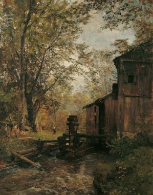Die Gosaumuhle bei Ischl by Emil Jakob Schindler Oil Painting