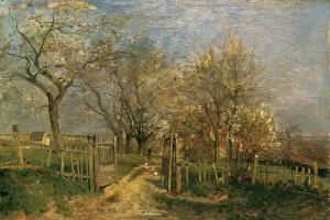 Fruhling in Hacking by Emil Jakob Schindler Oil Painting