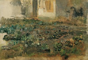 Kohlrubenfeld by Emil Jakob Schindler Oil Painting