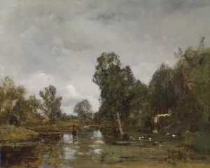 Motiv aus dem Wiener Prater by Emil Jakob Schindler Oil Painting