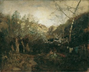 Partie bei Haslau an der Donau by Emil Jakob Schindler Oil Painting