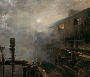 Sagemuhle im Morgennebel by Emil Jakob Schindler Oil Painting