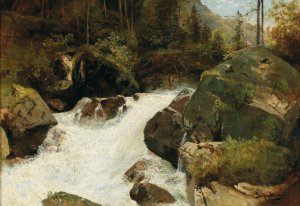 Scene from the Gesause region by Emil Jakob Schindler Oil Painting