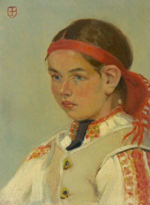 Girl From Dacolom by Emil Pacovsky Oil Painting