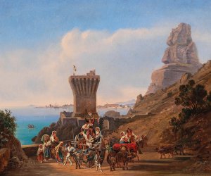 Familie am Heimweg by Emil Theodor Richter Oil Painting