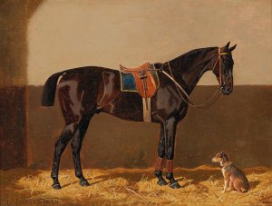 Before the Ride by Emil Volkers Oil Painting