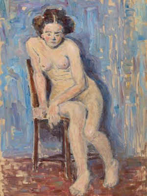 Akt by Emil Von Gerliczy Oil Painting