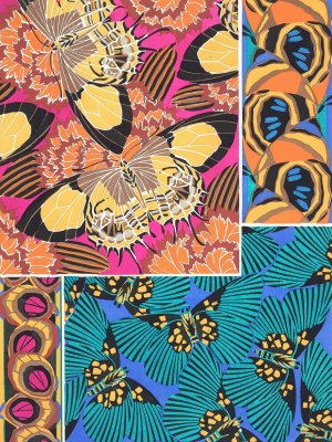 Papillons, Pl. 18 by Emile-Allain Seguy Oil Painting