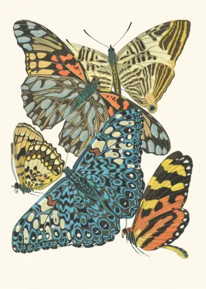 Papillons, Pl. 3 by Emile-Allain Seguy Oil Painting