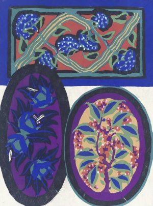 Suggestions pour etoffes et tapis Pl.09 by Emile-Allain Seguy Oil Painting