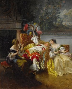 Coquelin In Les Precieuses Ridicules by Emile-Antoine Bayard Oil Painting