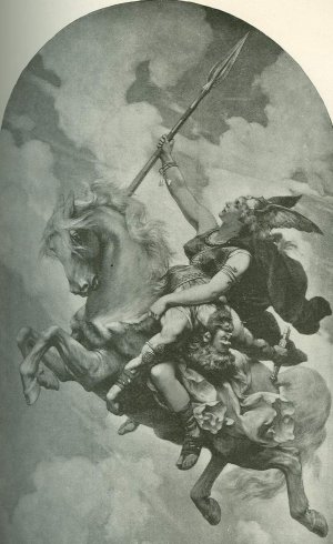 The Valkyrie by Emile-Antoine Bayard Oil Painting