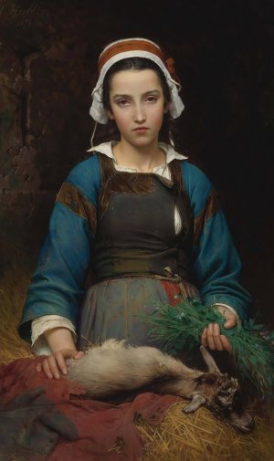 A Friend In Need by Emile-Auguste Hublin Oil Painting