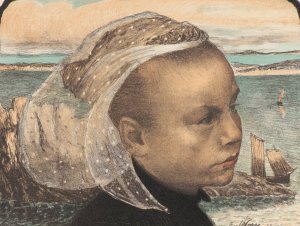 Bretagne by Emile Auguste Wery Oil Painting